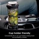 Ninja Blast مخلوط‌کن قابل حمل – ظرفیت ۵۳۰ میلی‌لیتر، دارای درب ضدنشت و دهانه نوشیدن (Sip Spout)، قابل شارژ و قابل حمل، مناسب برای اسموتی، پروتئین شیک، خرد کردن یخ و میوه‌های منجمد، رنگ مشکی، مدل BC151MEBK، با ۲ سال گارانتی. 867