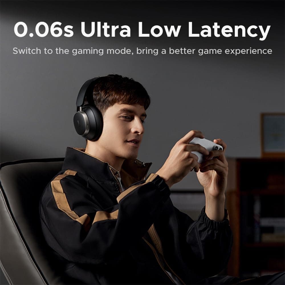 هدفون بیسیم UGREEN Studio Pro، ۱۲۰ ساعت زمان پخش، حذف نویز تطبیقی، صدای Hi-Res، هدستهای دورگوشی Bluetooth 6.0، EQ سفارشی و اتصال چندگانه از طریق اپلیکیشن، ایرفونهای تاشو با هدبند قابل تنظیم 428