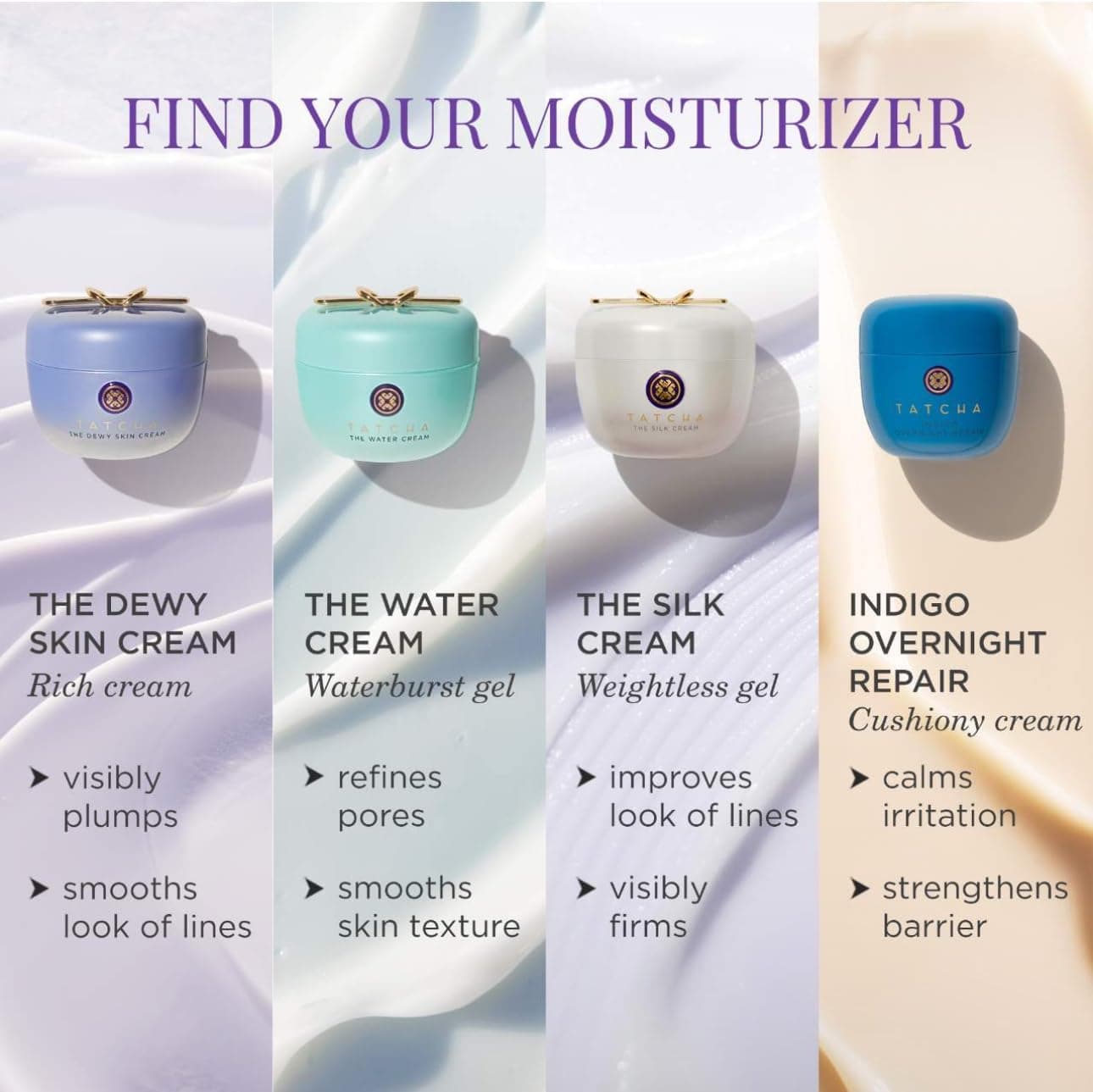 کرم مرطوبکننده Tatcha The Dewy Skin Cream: کرم غلیظ برای آبرسانی، حجمدهی و محافظت از پوست خشک و مختلط - 50 میلیلیتر / 1.7 اونس (1.7 Ounce) 1.7 Fl Oz (بسته 1 عددی) 1160