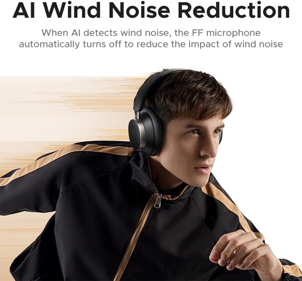 هدفون بیسیم UGREEN Studio Pro، ۱۲۰ ساعت زمان پخش، حذف نویز تطبیقی، صدای Hi-Res، هدستهای دورگوشی Bluetooth 6.0، EQ سفارشی و اتصال چندگانه از طریق اپلیکیشن، ایرفونهای تاشو با هدبند قابل تنظیم 430