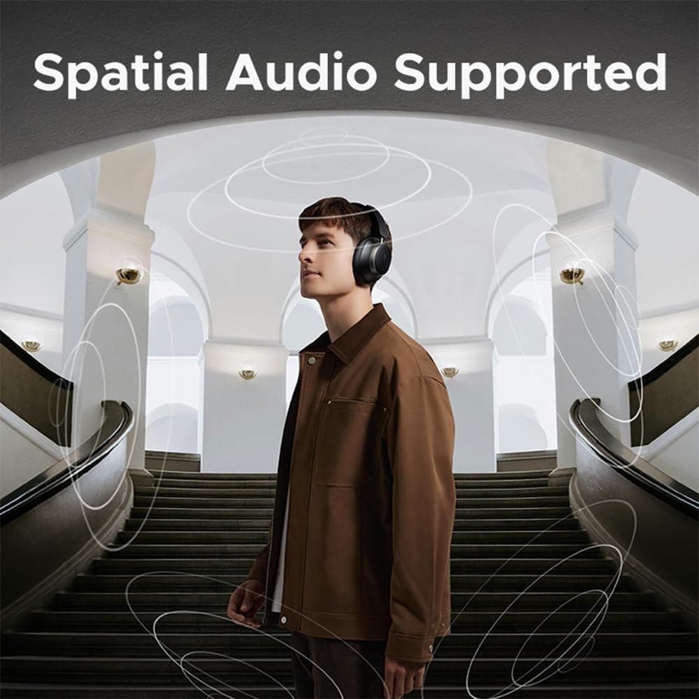 هدفون بیسیم UGREEN Studio Pro، ۱۲۰ ساعت زمان پخش، حذف نویز تطبیقی، صدای Hi-Res، هدستهای دورگوشی Bluetooth 6.0، EQ سفارشی و اتصال چندگانه از طریق اپلیکیشن، ایرفونهای تاشو با هدبند قابل تنظیم 431