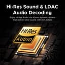 هدفون بیسیم UGREEN Studio Pro، ۱۲۰ ساعت زمان پخش، حذف نویز تطبیقی، صدای Hi-Res، هدستهای دورگوشی Bluetooth 6.0، EQ سفارشی و اتصال چندگانه از طریق اپلیکیشن، ایرفونهای تاشو با هدبند قابل تنظیم 424