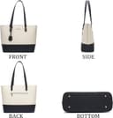 کیفهای دستی YNIQUE Satchel و کیفهای زنانه برای شانه، کیفهای Tote و کیف پول 4-1 مشکی سفید 216