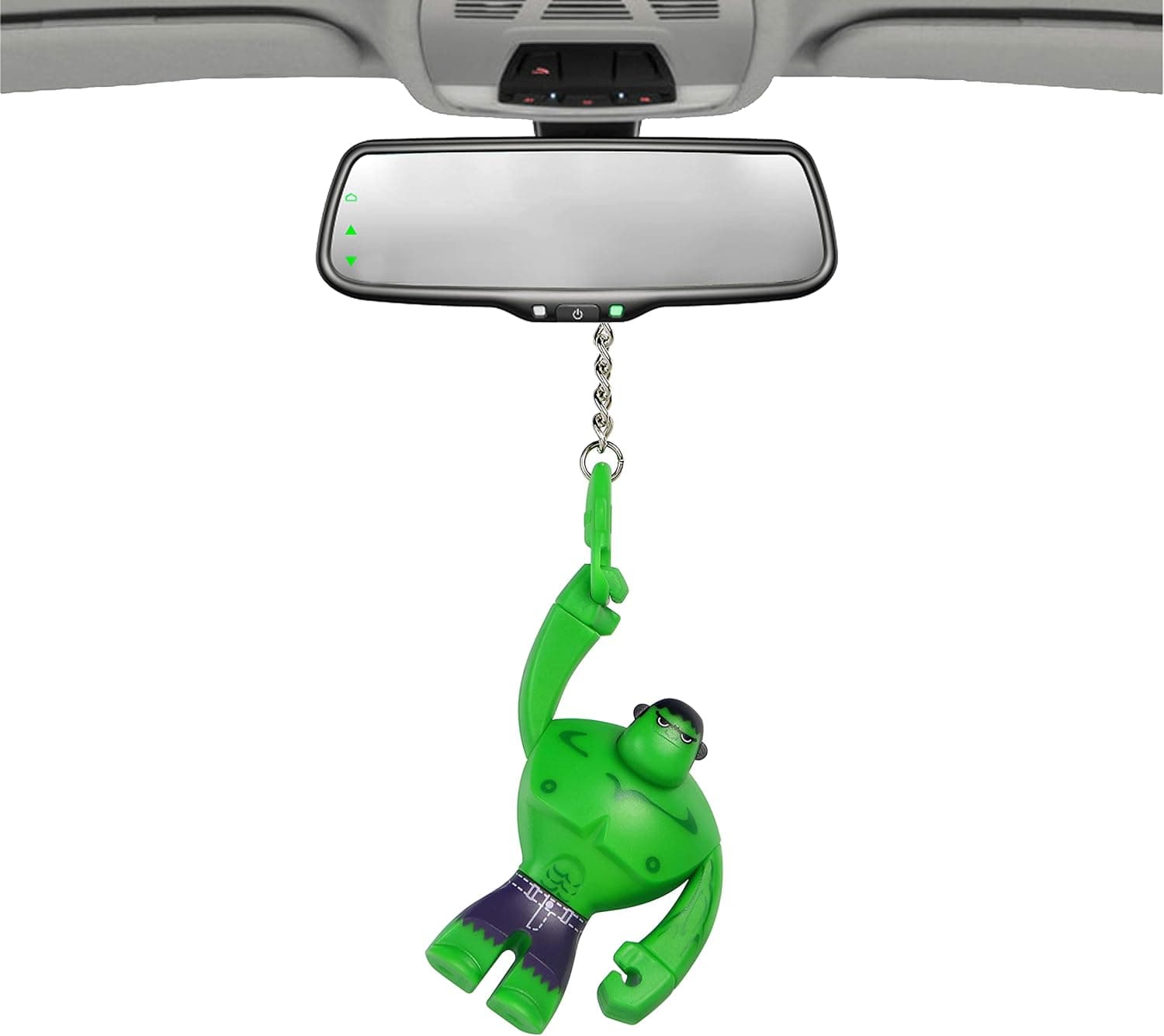 آویز خودرو لوازم جانبی تزئین آینه عقب آویز Marvels دکوری فضای داخلی گجت خنک اسباببازی آویز عروسکی با طناب تابخور سوپر قهرمانان - Hulk 345