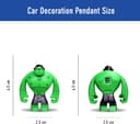 آویز خودرو لوازم جانبی تزئین آینه عقب آویز Marvels دکوری فضای داخلی گجت خنک اسباببازی آویز عروسکی با طناب تابخور سوپر قهرمانان - Hulk 347