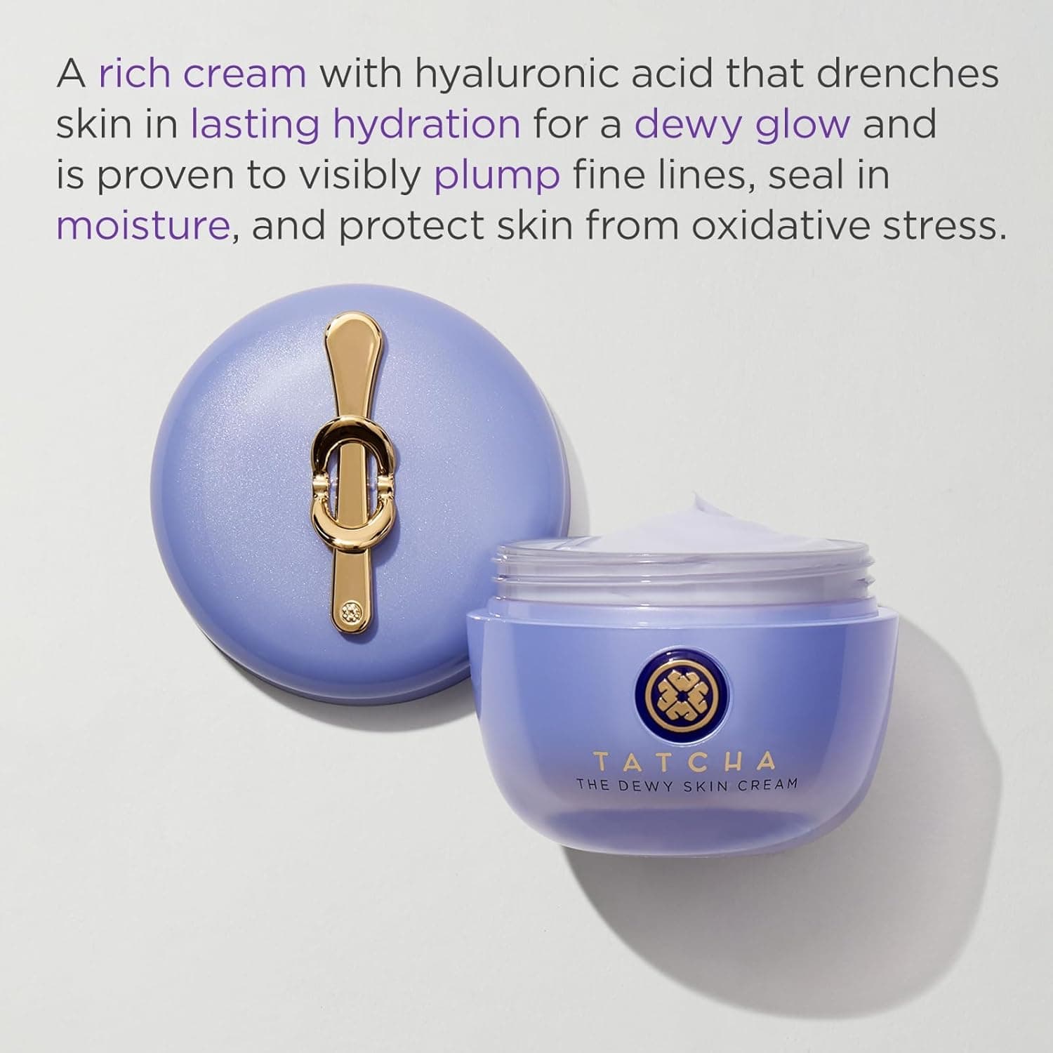 کرم مرطوبکننده Tatcha The Dewy Skin Cream: کرم غلیظ برای آبرسانی، حجمدهی و محافظت از پوست خشک و مختلط - 50 میلیلیتر / 1.7 اونس (1.7 Ounce) 1.7 Fl Oz (بسته 1 عددی) 1153