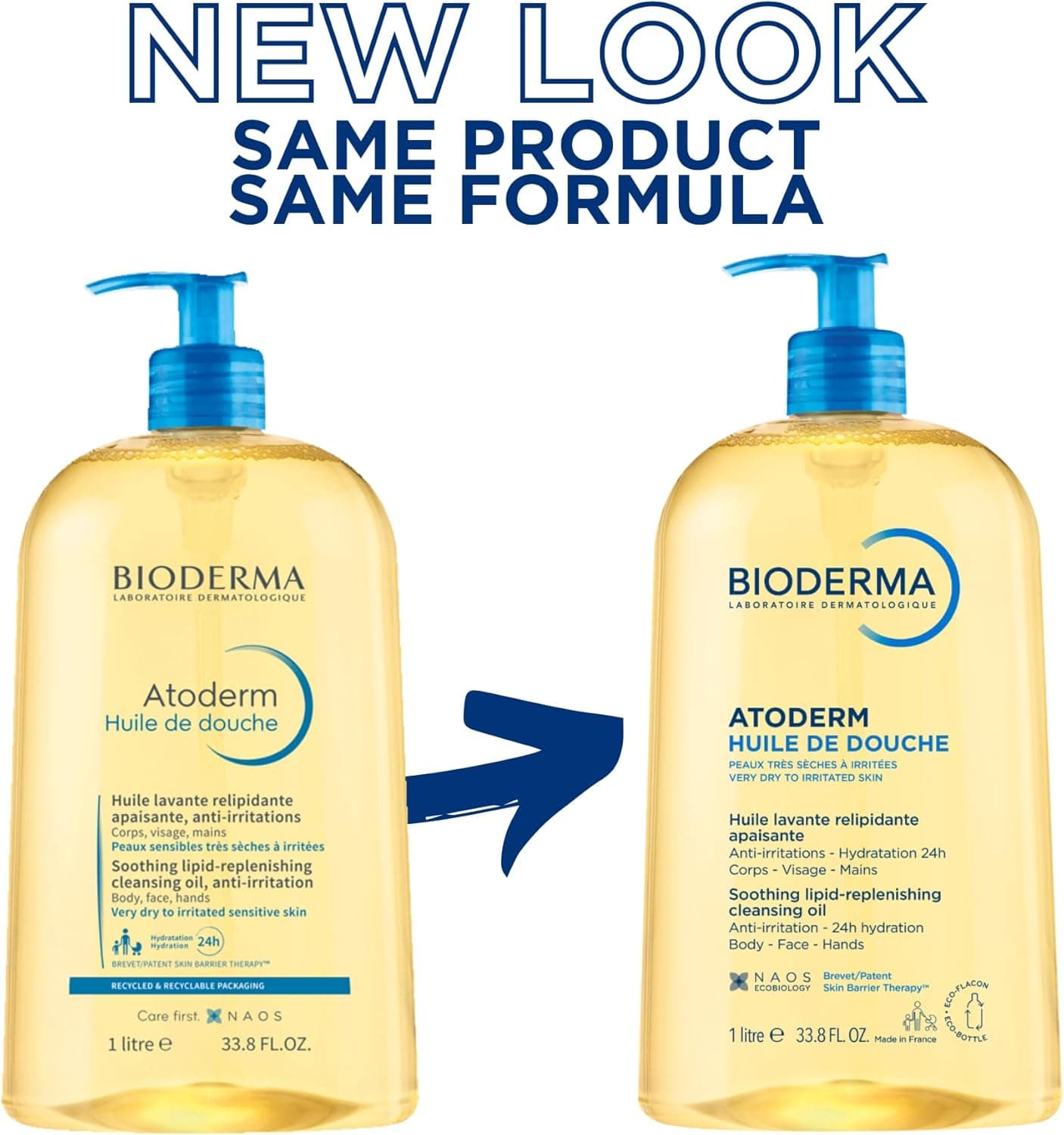 Bioderma Atoderm Huile De Douche روغن شستوشو – مناسب پوستهای حساس، خشک و آتوپیک، ضدتحریک و تسکیندهنده. حجم ۱ لیتر.