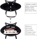 کیفهای دستی YNIQUE Satchel و کیفهای زنانه برای شانه، کیفهای Tote و کیف پول 4-1 مشکی سفید 219