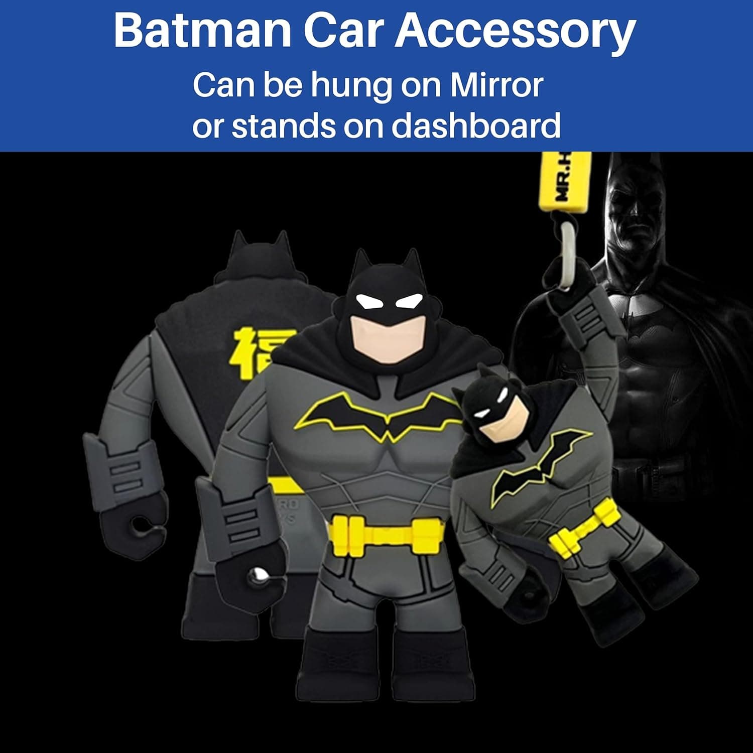 لوازم آویز خودرو، تزئین آینه عقب، آویز Marvels، گجت دکور داخلی، اسباببازی آویزی خنک، عروسک با طناب تابخور، Superheroes - Batman 342