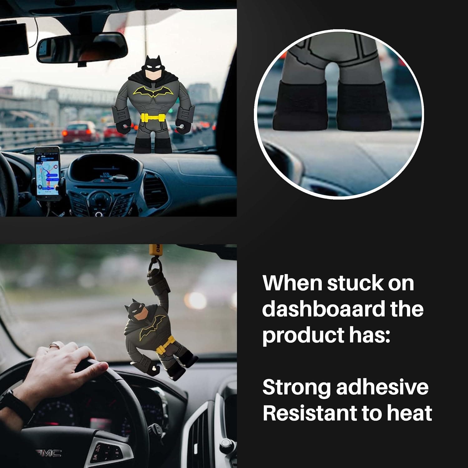 لوازم آویز خودرو، تزئین آینه عقب، آویز Marvels، گجت دکور داخلی، اسباببازی آویزی خنک، عروسک با طناب تابخور، Superheroes - Batman 339