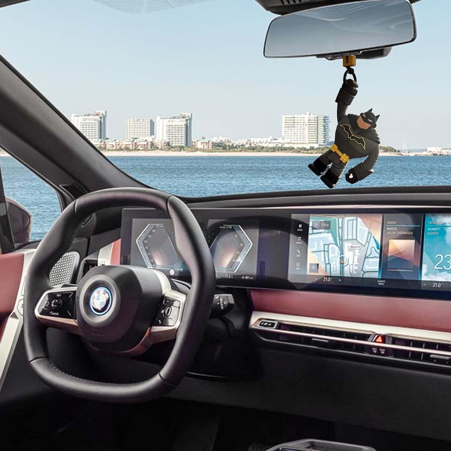 لوازم آویز خودرو، تزئین آینه عقب، آویز Marvels، گجت دکور داخلی، اسباببازی آویزی خنک، عروسک با طناب تابخور، Superheroes - Batman 344