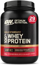 پودر پروتئین Whey 100% Gold Standard Optimum Nutrition (ON) با منبع اصلی Isolate، 24 گرم پروتئین برای حمایت و ریکاوری عضلات - طعم Double Rich Chocolate، وزن 2 Lbs، 29 وعده مصرفی (907 گرم) 1676