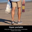 مخلوطکن قابل حمل Ninja Blast، ۵۳۰ میلیلیتر، درب ضد نشت و دهانه نوشیدن، قابل شارژ، مناسب اسموتی قابل حمل، شیک پروتئین، مخلوط کردن یخ و میوه یخزده، بنفش، BC151MEPR، ۲ سال گارانتی 2082