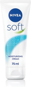 کرم مرطوبکننده NIVEA Soft، کرم مرطوبکننده برای صورت، بدن و دستها با ویتامین E و روغن Jojoba، کرم دست با رطوبترسانی عمیق، کرم روز همهکاره در تیوپ، ۷۵ میلیلیتر، ۱ عدد (بسته ۱ عددی) 2332