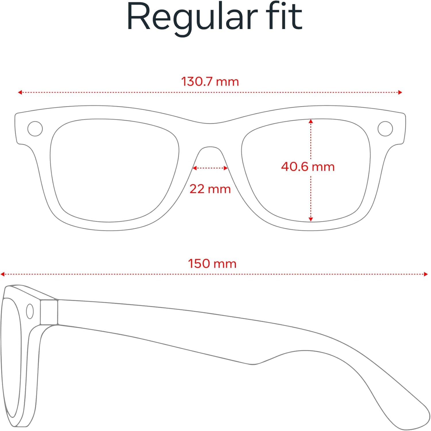 عینک هوشمند Ray-Ban Meta، مدل Wayfarer (نسل دوم) 250