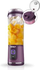 مخلوطکن قابل حمل Ninja BC151PR Blast، بیسیم، ظرف 18 اونس، مخلوطکن شخصی برای شیکها و اسموتیها، بدون BPA، درب ضد نشت با دهانه نوشیدن، قابل شارژ با USB-C، قطعات قابل شستشو در ماشین ظرفشویی، طعم Passion Fruit 2685