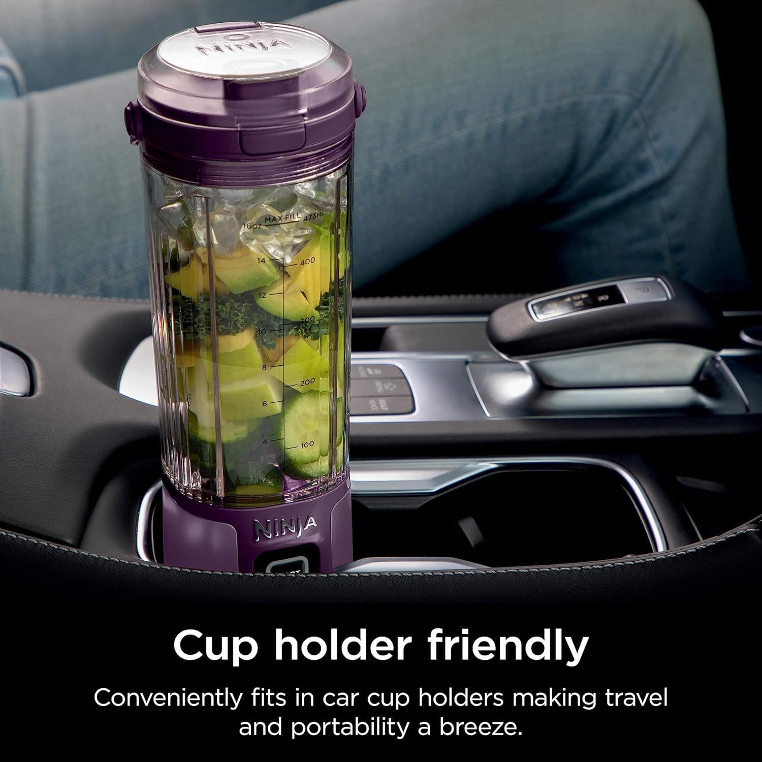 مخلوطکن قابل حمل Ninja BC151PR Blast، بیسیم، ظرف 18 اونس، مخلوطکن شخصی برای شیکها و اسموتیها، بدون BPA، درب ضد نشت با دهانه نوشیدن، قابل شارژ با USB-C، قطعات قابل شستشو در ماشین ظرفشویی، طعم Passion Fruit 2693