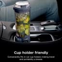 مخلوطکن قابل حمل Ninja BC151NV Blast، بیسیم، ظرف 18 اونس، مخلوطکن شخصی برای شیک و اسموتی، بدون BPA، درب ضد نشت با دهانه نوشیدن، قابل شارژ با USB-C، قطعات قابل شستوشو در ماشین ظرفشویی، رنگ Denim Blue 2777