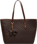 کیف لپ تاپ زنانه 16 اینچ، کیف دستی لپ تاپ چرمی اداری، کیف شانهای کراسبادی با بافت Premium، کیف دستی شانهای با ظرفیت بالا (قهوهای) 2994