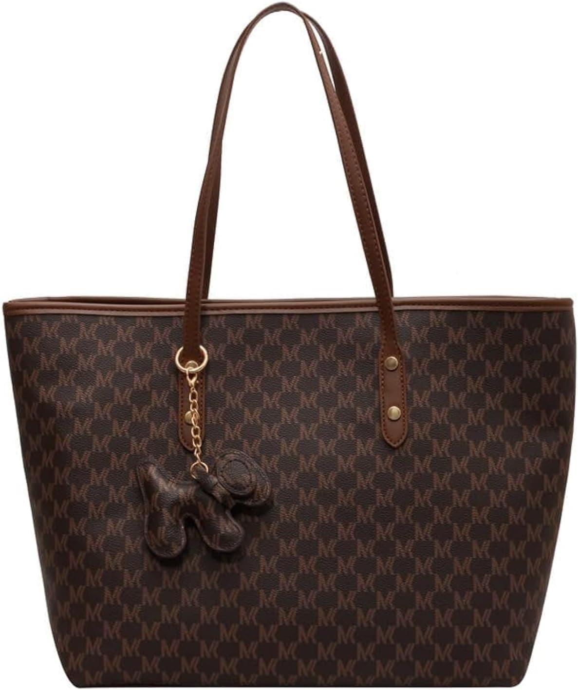 کیف لپ تاپ زنانه 16 اینچ، کیف دستی لپ تاپ چرمی اداری، کیف شانهای کراسبادی با بافت Premium، کیف دستی شانهای با ظرفیت بالا (قهوهای) 2994