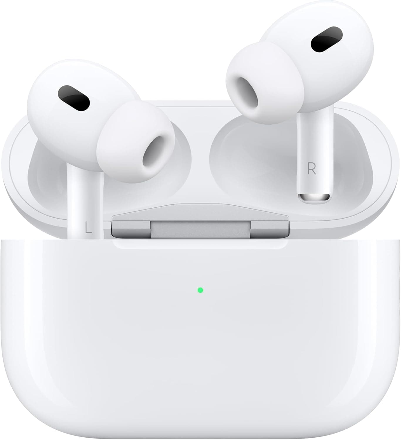 ایربادهای بیسیم Apple AirPods Pro 2، هدفونهای بلوتوث، حذف نویز فعال، قابلیت کمکشنوایی، حالت شفافیت، صدای فضایی شخصیسازیشده، صدای با وضوح بالا، تراشه H2، شارژ USB-C بدون AppleCare+ 3287