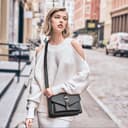 کیف کراسبادی زنانه، کیف کراسبادی کوچک، کیف دوشی از چرم مصنوعی ضدآب، کیف دوشی، سبک و آسان برای حمل، بند قابل تنظیم، شیک و زیبا، مناسب برای هدیه تعطیلات، هدیه برای دختران، سفر و گردش - مشکی 3308