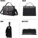 کیف کراسبادی زنانه، کیف کراسبادی کوچک، کیف دوشی از چرم مصنوعی ضدآب، کیف دوشی، سبک و آسان برای حمل، بند قابل تنظیم، شیک و زیبا، مناسب برای هدیه تعطیلات، هدیه برای دختران، سفر و گردش - مشکی 3310