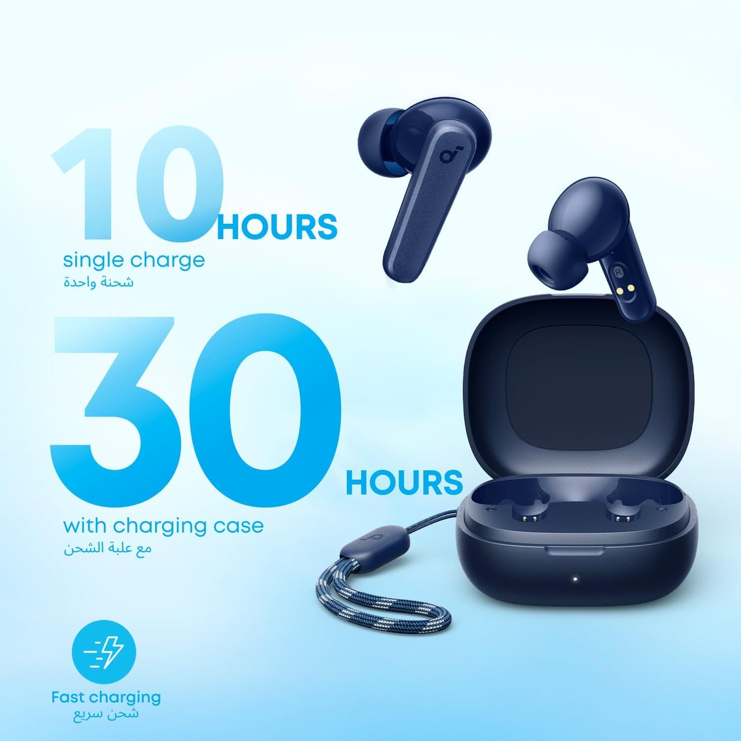 هدفون بلوتوث soundcore Anker P20i، ایربادهای True Wireless با باس قوی و درایورهای 10mm، بلوتوث 5.3، 30 ساعت زمان پخش، استاندارد ضدآب IPX5، دارای 2 میکروفون برای تماسهای شفاف با AI، 22 تنظیم EQ از پیشتنظیمشده، قابلیت شخصیسازی از طریق اپلیکیشن 3345