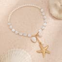 Azonee گردنبند با طرح ستاره دریایی و صدف برای زنان – شامل آویز صدف ساحلی طلایی، جواهرات مد روز به سبک بوهو، مناسب برای تابستان، تعطیلات، هدیه دادن به او و گزینهای ایدهآل برای هدیههای کوچک. 440