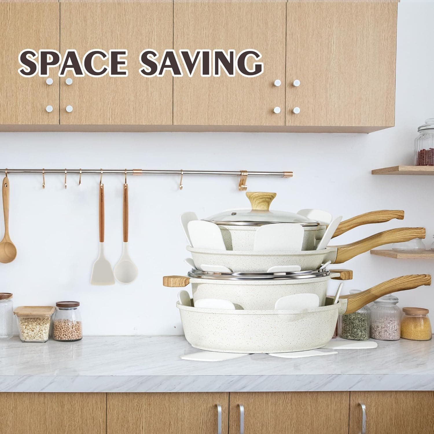 سرویس قابلمه و تابه سرامیکی نچسب SENSARTE 46