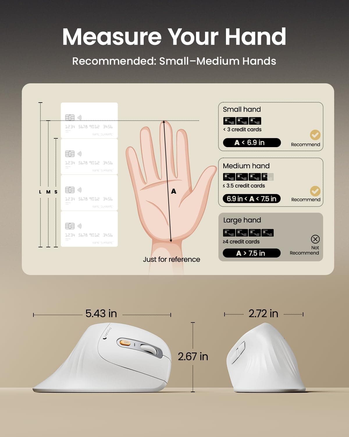 ماوس ارگونومیک ProtoArc مدل EM11 NL – بیسیم و عمودی (Vertical Mouse)، با قابلیت اتصال به چند دستگاه بهصورت همزمان، قابل شارژ از طریق USB-C، مناسب برای Windows، macOS، کامپیوتر، نوتبوک و لپتاپ – رنگ سفید. 500