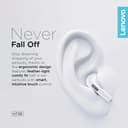 Lenovo Ht38 سفید، بیسیم، کوچک 635