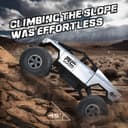 کامیون RC جدید 2025 مقیاس 1:16 | خودروی کنترل از راه دور 4WD همهجارو آفرود | دو موتور | چراغهای جلو LED | ضدآب | 2.4GHz RC Rock Crawler | اسباببازی برای کودکان و بزرگسالان - نقرهای نقرهای (1:16) 701