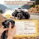 کامیون RC جدید 2025 مقیاس 1:16 | خودروی کنترل از راه دور 4WD همهجارو آفرود | دو موتور | چراغهای جلو LED | ضدآب | 2.4GHz RC Rock Crawler | اسباببازی برای کودکان و بزرگسالان - نقرهای نقرهای (1:16) 702