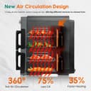 سرخکننده هوا ۱۰ لیتری دوطبقه، سرخکننده هوا دوگانه با سبد دوگانه و ۲ کشو ۲۴۰۰ وات، ۹ در ۱ با یادآور تکان دادن، کمجا و صرفهجو در فضا 711