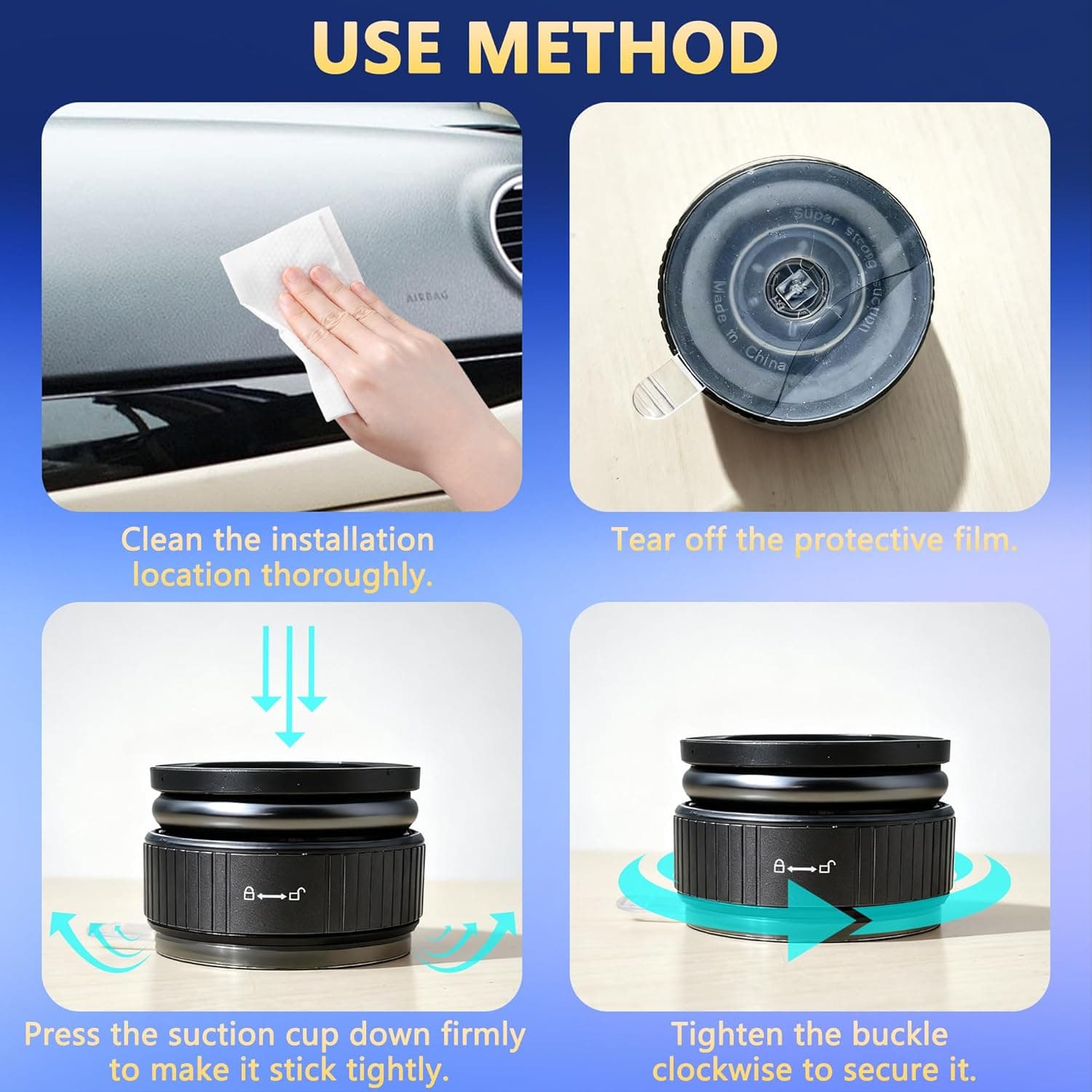 هولدر مغناطیسی گوشی برای خودرو – با پایه مکنده (Suction Cup) و قابلیت چرخش در زوایای بینهایت، پایه تاشو مناسب برای شیشه جلو، میز یا سطوح صاف، سازگار با تمام گوشیهای هوشمند. 803