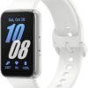 ساعت هوشمند Samsung Galaxy Fit3 – پایش فعالیت ورزشی و خواب، تشخیص سقوط، اتصال بلوتوث، بدنه ۴۰ میلی‌متری نقره‌ای؛ همراهی سبک و هوشمند برای سبک زندگی فعال