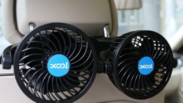 پنکه خودرو XOOL با قابلیت چرخش ۳۶۰ درجه