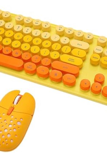 کیبورد و ماوس بی‌سیم Bewinner 104Keys Retro